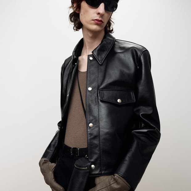 토니웩 레더 바이커 숏 블루종 XL