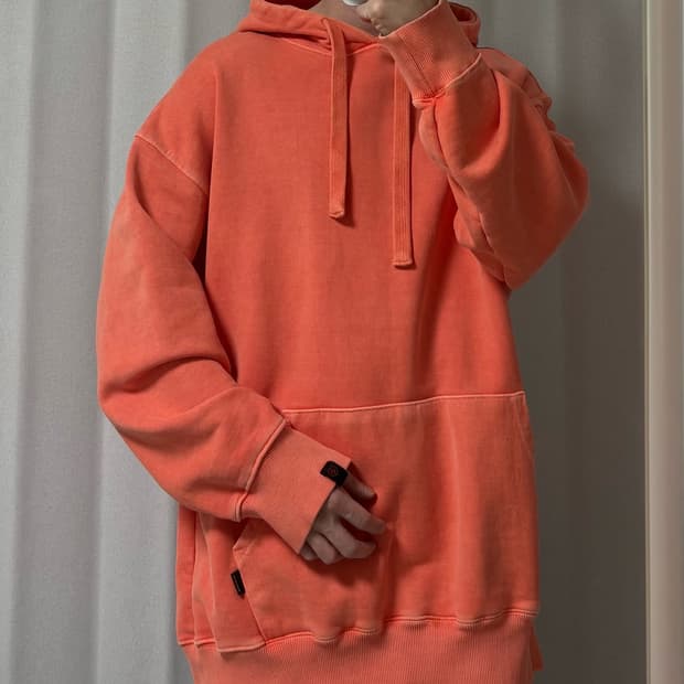 빈티지 오버핏 후드티