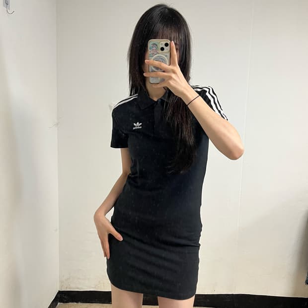 Adidas Black collar Dress