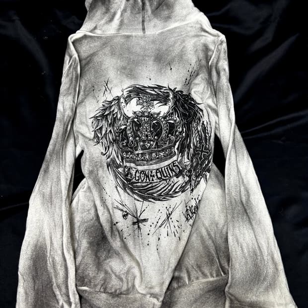 00’s Rare Punk algonquins Logo Print Dir