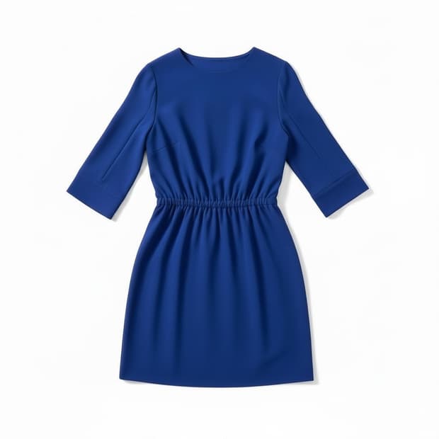 아르마니 꼴레지오니 블루 밴딩 원피스 36