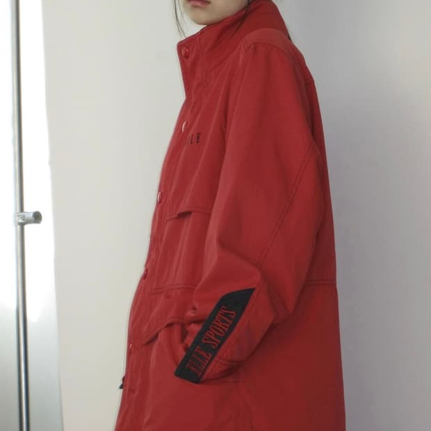 엘르 레드 패딩