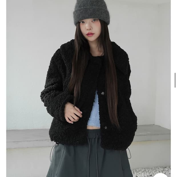 바이너리원 카라 퍼 자켓