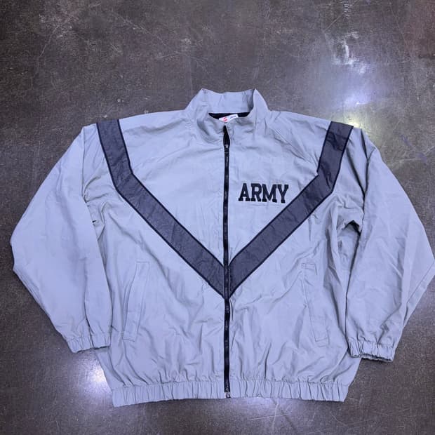 미군 ARMY 트레이닝 IPFU 바람막이 점퍼 봄버 L