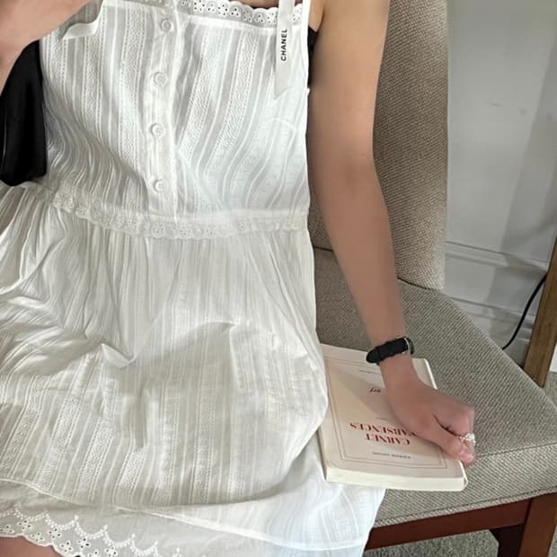 빈티지 레이스 슬리브리스 원피스