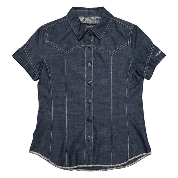 VIMSOUTFIT 컷오프 데님 셔츠 S