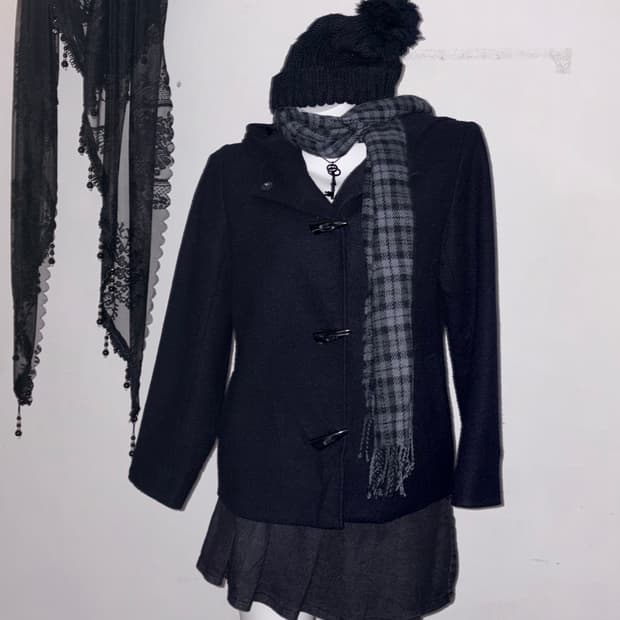 00s 하이넥 떡볶이코트 떡코 겨울 모리