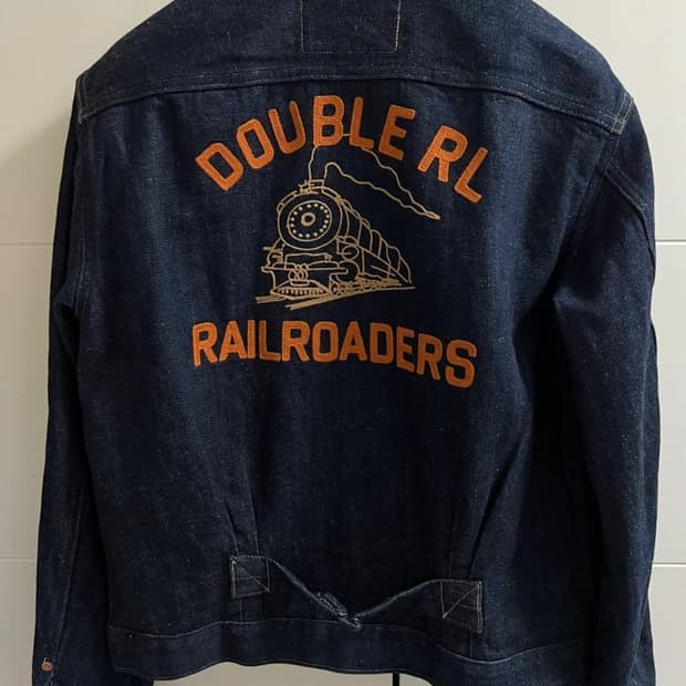 RRL 더블알엘 리미티드 임브로이더 데님자켓 S