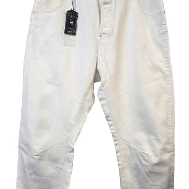 G-Star Raw 화이트 롤업 반바지(31)남여공용