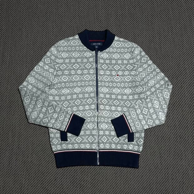 [M] Tommy 타미힐피거 페어아일 노르딕 니트 집업