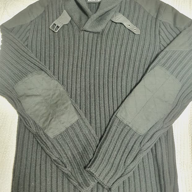 랄프로렌 블랙라벨 터틀 니트