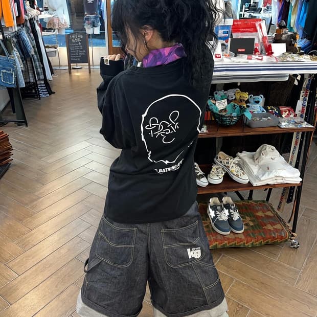 Bape Saru Printing L/S 