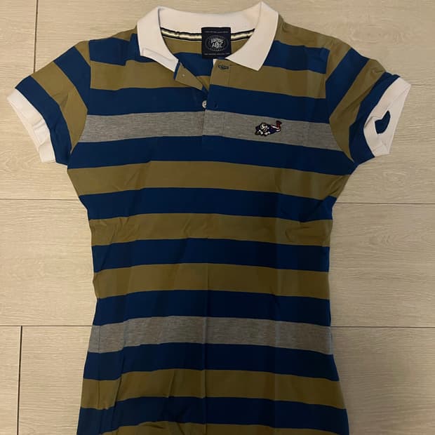 A bathing ape 스트라이프 폴로티 xs