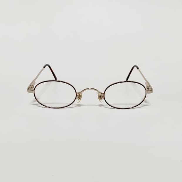 833 데드스탁 빈티지 초슬림 타원 골드 호피 메탈 스몰사이즈