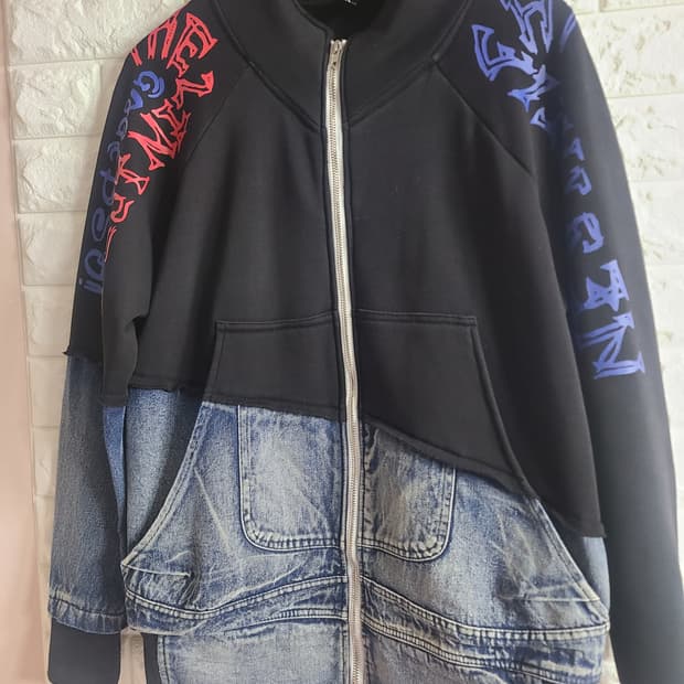 디 스트릿 데님 믹스 자켓