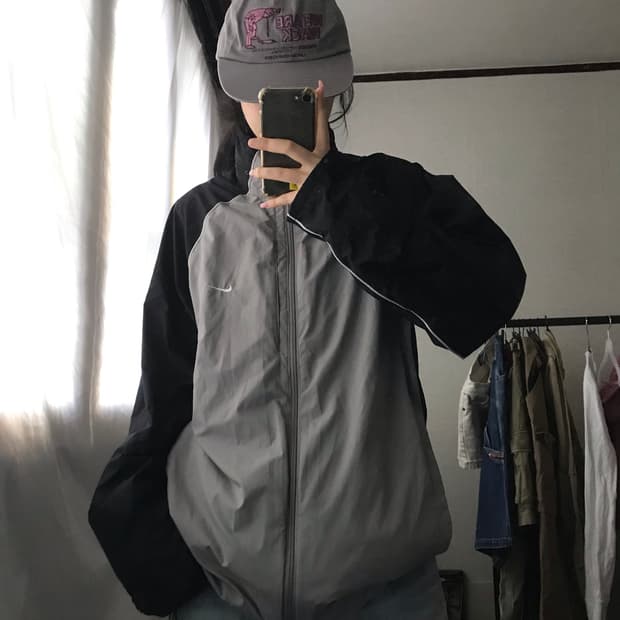 나이키 그레이 나그랑 바람막이