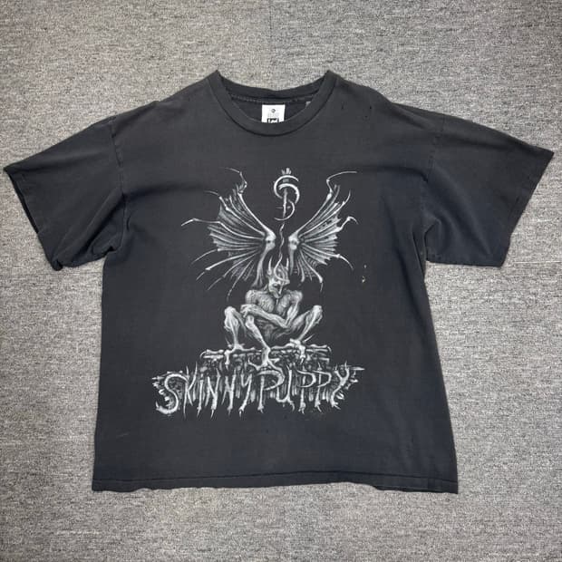 빈티지 skinny puppy 티셔츠