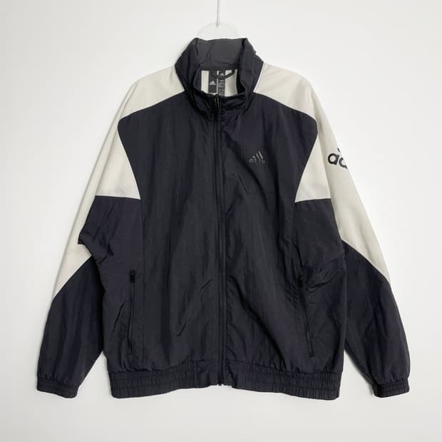 B1 아디다스 빅로고 우븐 바람막이 자켓 105사이즈