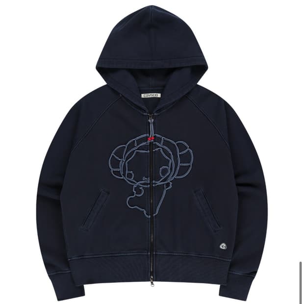 코이세이오 빈티지 테이프 후드집업