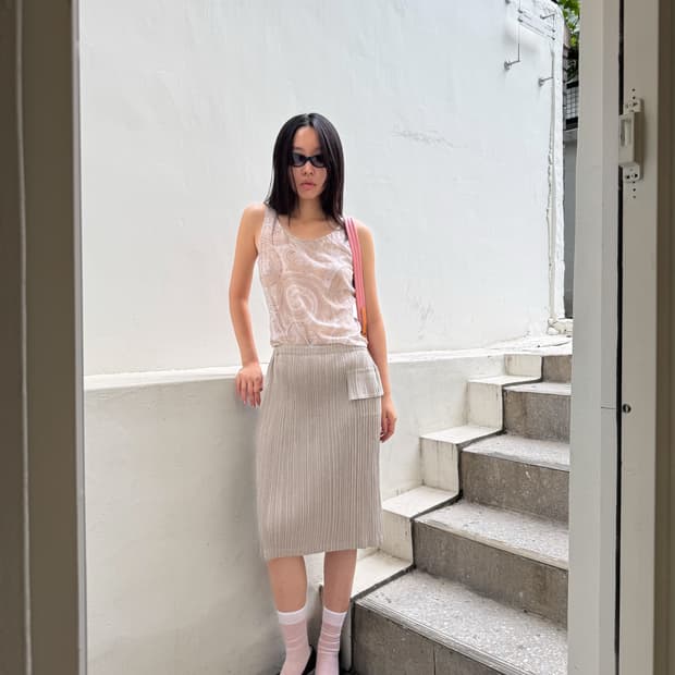 Pleats Please Pocket Skirt/ 3