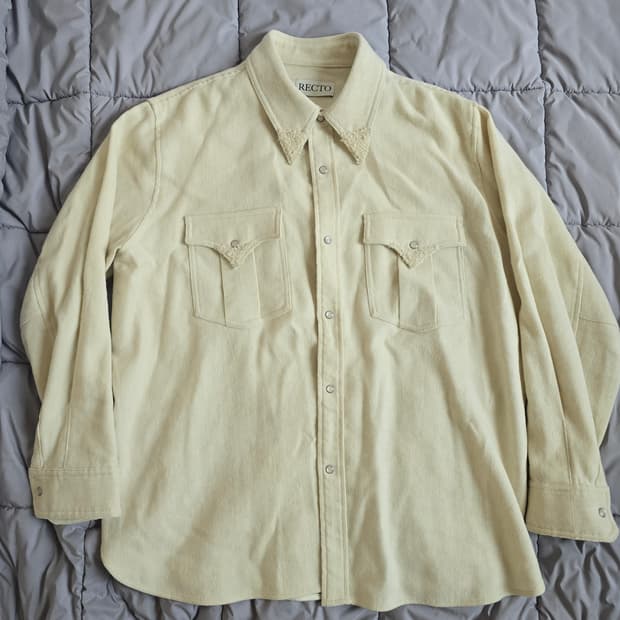 렉토 울 린넨 웨스턴셔츠 M