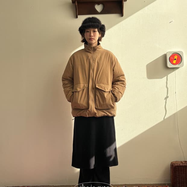 새상품) 쉬이즈큐트 패디드 점퍼 모카