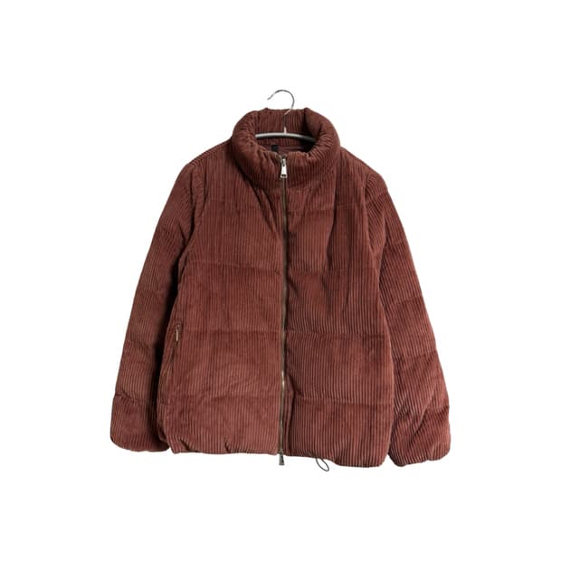 마시모두띠 코듀로이 카라 퀼팅 자켓