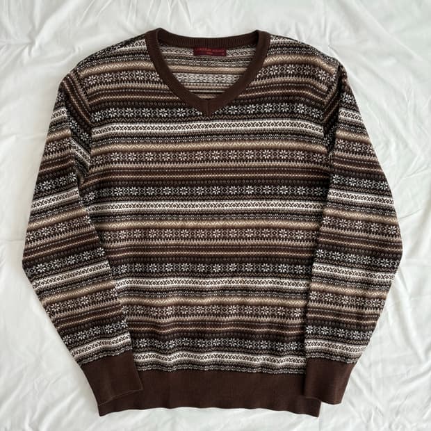nordic pattern knit 노르딕 패턴 니트