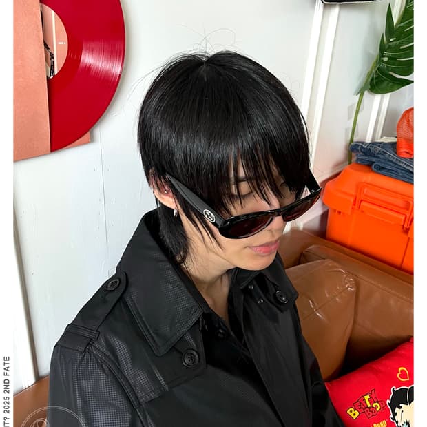 1990s Old GUCCI 2400 N/S Black Sunglass