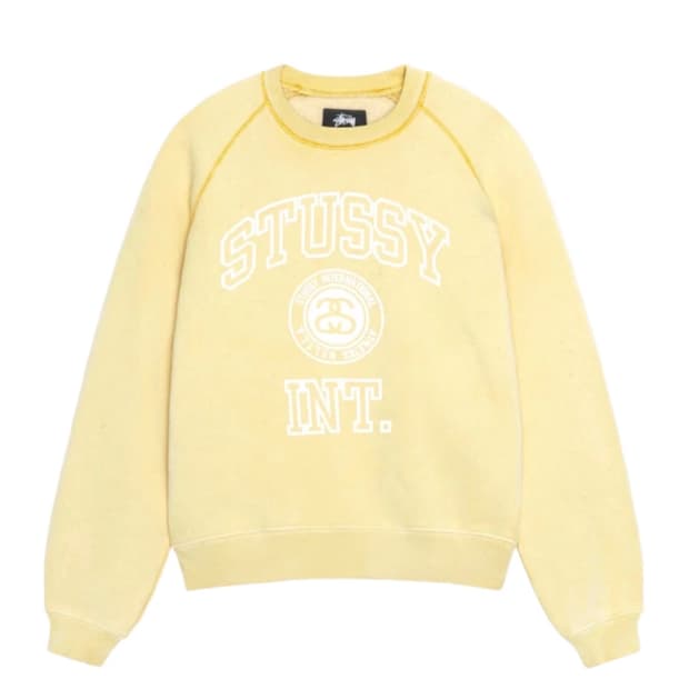 스투시 Stussy Overlock Varsity Raglan Crew 
