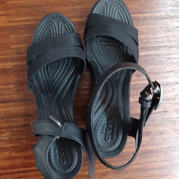 크록스 웨지힐 샌들 w6 230