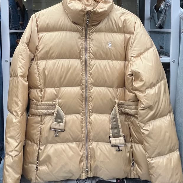 폴로 랄프로렌 여성 패딩 점퍼 골드
