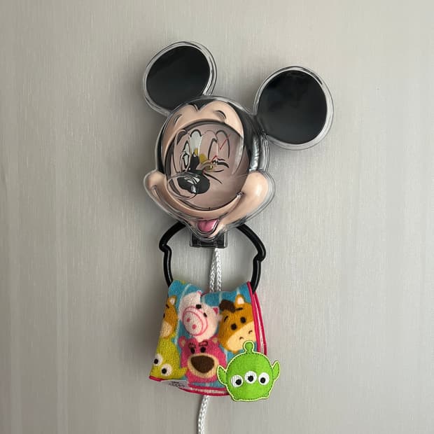 레트로 빈티지 디즈니 미키마우스 욕실 주방 벽걸이 시계