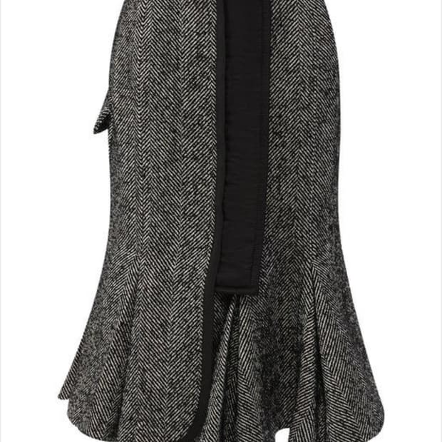 정품 사카이 sacai헤링본 플레어 스커트 55-66