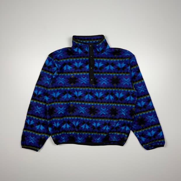 (105) 80s 엘엘빈 아즈텍 플리스 풀오버