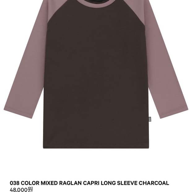 038 COLOR MIXED RAGLAN CAPRI LONG SLEEVE