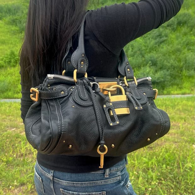 사장픽..🖤)) 끌로에 패딩턴 블랙 숄더백 미디움