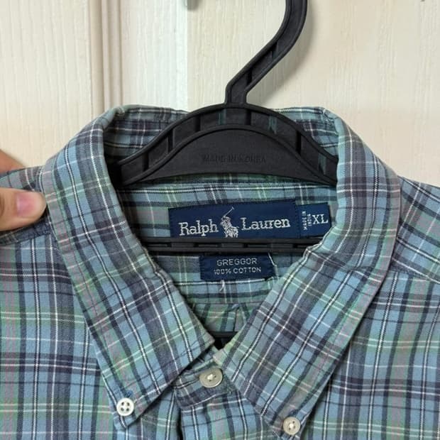 폴로 체크 니트