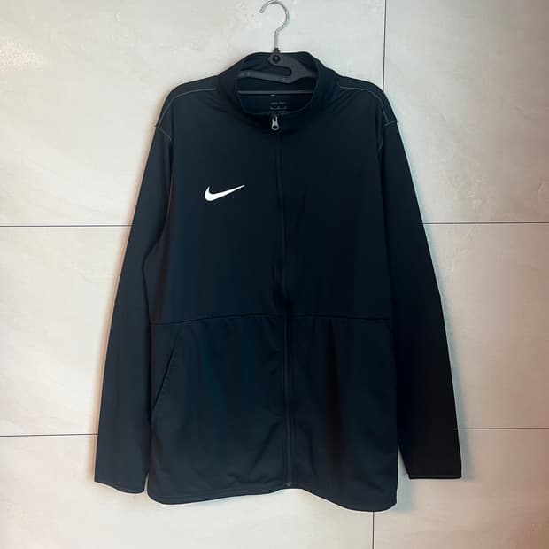 [L/105] 나이키 스우시 드라이핏 져지 집업 블랙