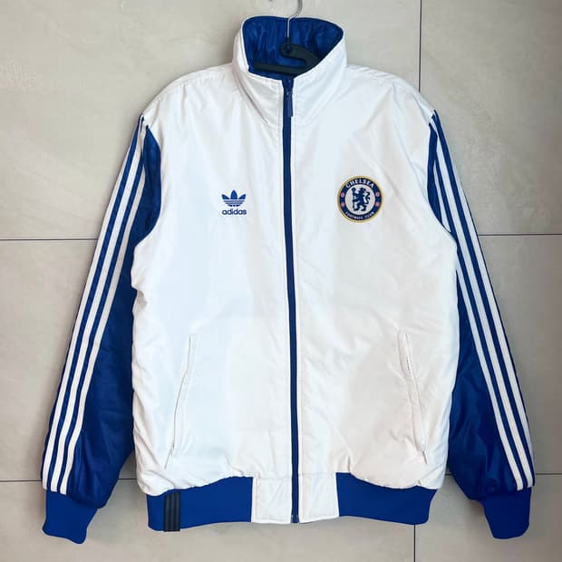 아디다스 첼시 흰,파 리버시블 자켓 (105)