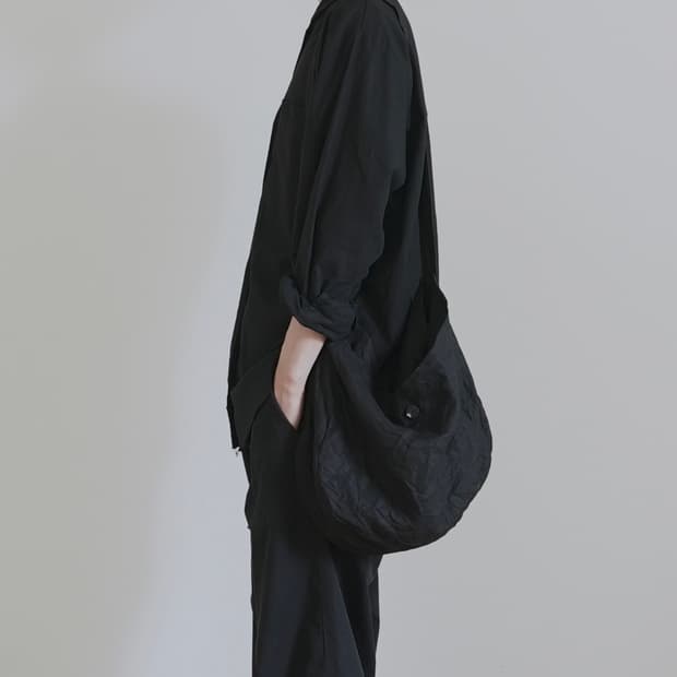 코큐 Kokyu linen sack back black kokyuu 린넨
