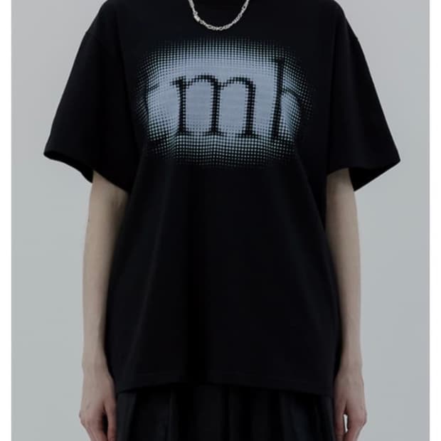 트리밍버드) tmb Over Fit Half T-Shirts BK F