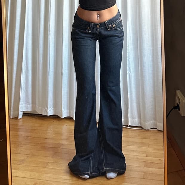 LEVIS 927 로우라이즈 부츠컷 데님 팬츠 women 26