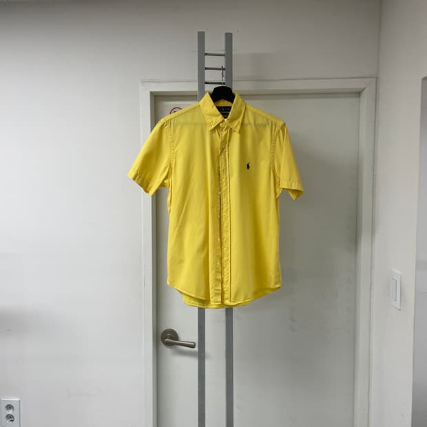 폴로 옐로 반팔 셔츠 S