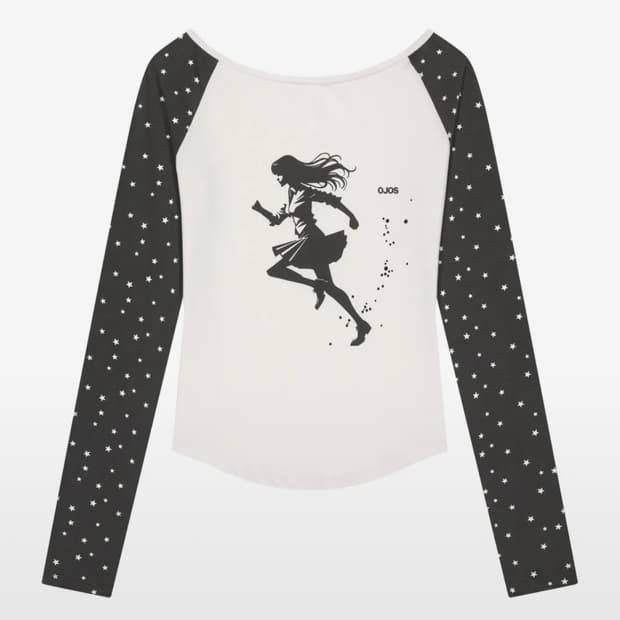 오호스 스타 레글런 롱슬리브 차콜