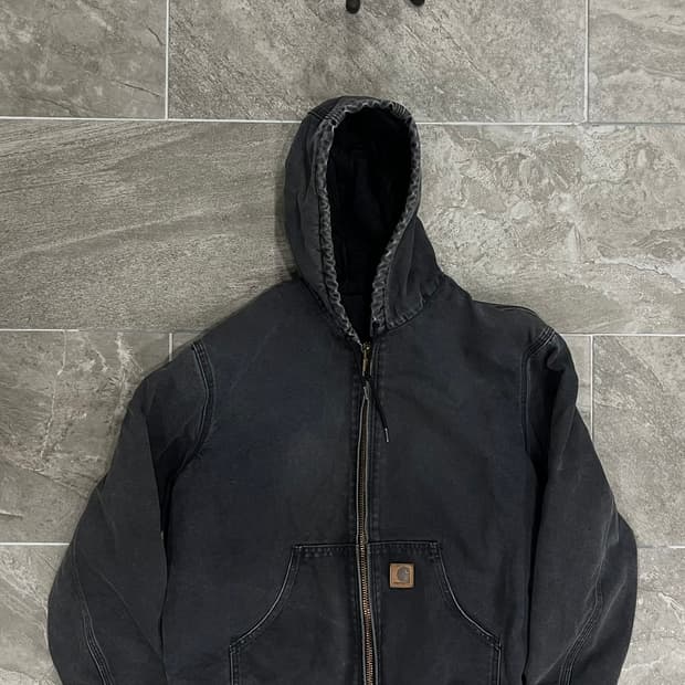 (M) 칼하트 덕 액티브 후드자켓 J130 BLK 블랙