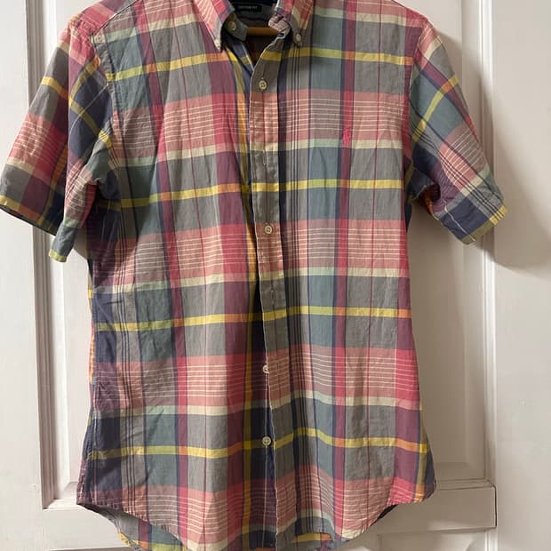 (=ﾟωﾟ=) Polo Ralph Lauren 폴로 체크 반팔 셔츠