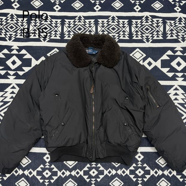 Polo 폴로 b-15 플라이트 봄버 다운 자켓 m