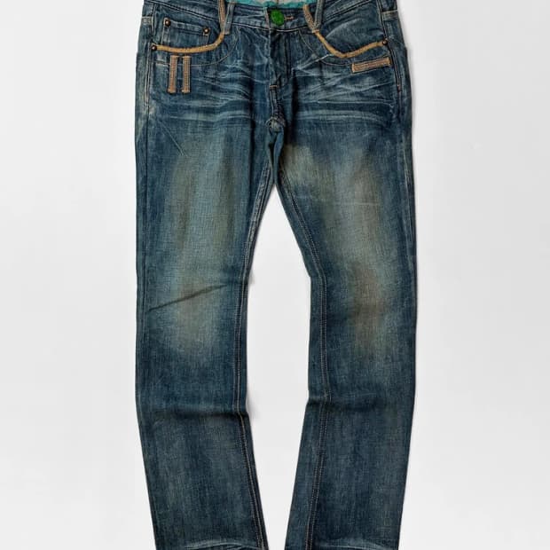 Selected 00's Y2K 페이딩 데님 팬츠 PN5569