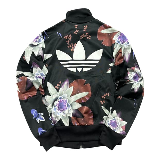 ✨ (바배) 아디다스 플라워 파이어버드 빅로고 트랙탑 져지 